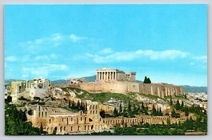 Postal Acrópolis Atenas Grecia Olympic Airways Boeing 707-320 - Imagen 1 de 2
