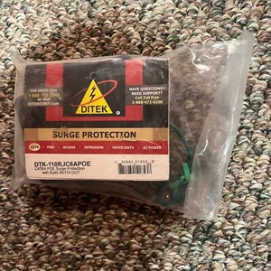 Dispositivo de protección contra sobretensiones Ditek DTK-110RJC6APOE CAT6A POE con entrada RJ45 110V salida - Imagen 1 de 3