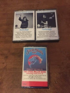 STEVE MILLER BAND- GREATEST HIT & ANTHOLOGY- CASSETTE LOT X3 - Imagen 1 de 3