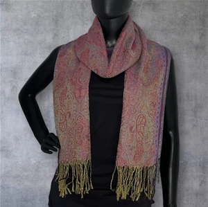Bellissima Shawl, Scarf, Wrap - A Fashion Accessory - Purple Pink Gold Hues - Picture 1 of 10
