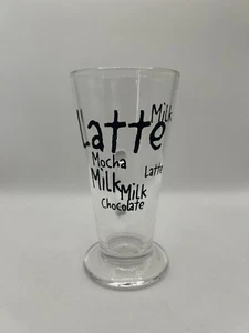 Glass Latte Mugs 250ml Hot Chocolate Coffee Cappuccino Mocha Drinking Mug - Picture 1 of 9
