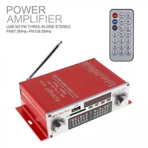 Reproductor de audio digital HY-602 HI-FI amplificador de automóvil radio USB FM reproductor estéreo 12V - Imagen 1 de 12