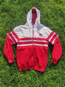 Adidas | Hoodie | Rot - Weiß | Pullover | Vintage | XL | Sweatshirt | Kapuze - Bild 1 von 17