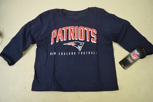 Camisa manga larga 2T NIÑOS NUEVA CON ETIQUETAS NFL "PATRIOTAS DE NUEVA INGLATERRA". AZUL - Imagen 1 de 2