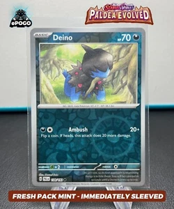 Deino 138/193 Reverse Holo Pokemon TCG: Paladea Evolved Card MINT SHIPPED TODAY! - Picture 1 of 2