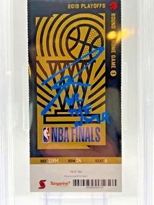 Fred Vanvleet Signed Autograph 2019 NBA Finals Game 1 Ticket Stub Raptors PSA - Picture 1 of 3