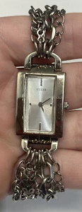 Orologio Donna Indovina Catena Maglia Bracciale Tono Argento Nuova Batteria Ottimo Cond - Foto 1 di 7