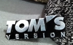 EMBLEMA TOMS CROMADO PARA MONTAJE MÚLTIPLE TOYOTA LEVIN SUPRA COROLLA GT JDM - Imagen 1 de 6