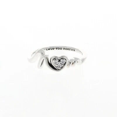 Anillo corazón pavé mamá PANDORA GENUINO 191149C01
