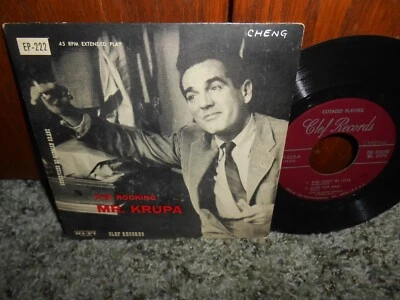GENE KRUPA: Rocking Mr. Krupa Clef Records 7" Single JAZZ 45 RPM Foto 1 de 3