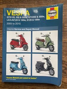 VESPA scooter, service manual, haynes, AHRMA