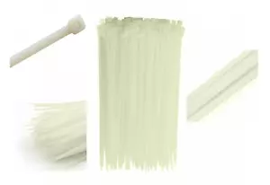 100 Stck., 8 Zoll Nylon Kabel Reißverschluss Bindeband Schwerlast Zugfestigkeit - 50 Pfund - Bild 1 von 2