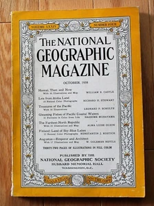 National Geographic October 1938; Hawaii; Finland; Emperor Augustus; Fishes - Bild 1 von 11