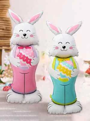 Kumozawa 4D пасхальный кролик воздушный шар стоящий кролик воздушный шар для пасхальной вечеринки - Изображение 1 из 4