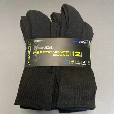 AND1 Negro 12 Pares Calcetines ProPlatinum Arco Compresión Proplatino Foto 1 de 4