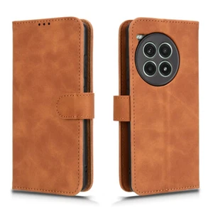 For OnePlus Ace 3 Pro, Luxury Retro Flip Leather Wallet Stand Card Case Cover - Picture 1 of 24