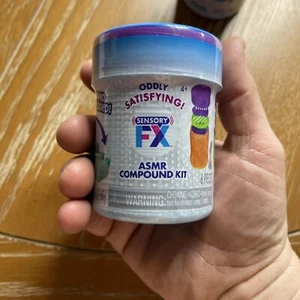 Sensory FX ASMR Compound Kit Oddly Satisfying with Purple Sand Blue Container - Picture 1 of 5