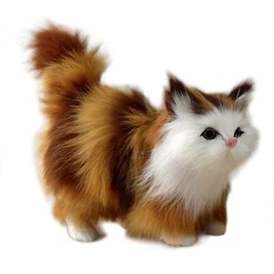 Realistic Cat, Small Stuffed Animals, Plush Cats Stuffed Animal Decoration - Picture 1 of 6