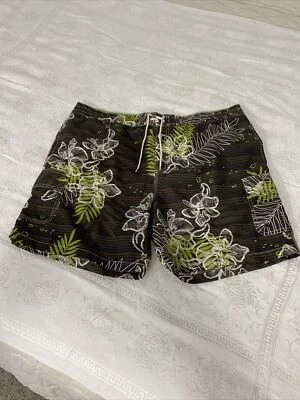 Caribbean Joe Swim Trunks Shorts Tropical Lined Cargo Pockets XL Mens - Image 1 of 4