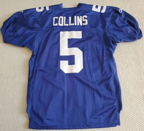 Vintage 2000s Reebok Kerry Collins NEW YORK GIANTS Authentic NFL Team JERSEY 50 Cover