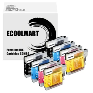 8PK Ink Cartridge fits Brother LC61 DCP-365CN MFC-490CW DCP-5490CN Printer - Picture 1 of 1
