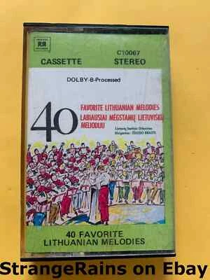 40 Favorite Lithuanian Melodies Cassette Tape - PLAY TESTED - SOUNDS GREAT! - Image 1 of 4