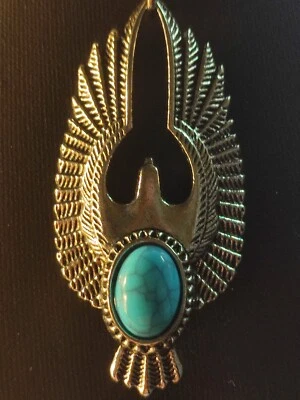 Halskette in Silber Retro Indigenen Retro Design Groß schön und auffällig - Bild 1 von 4