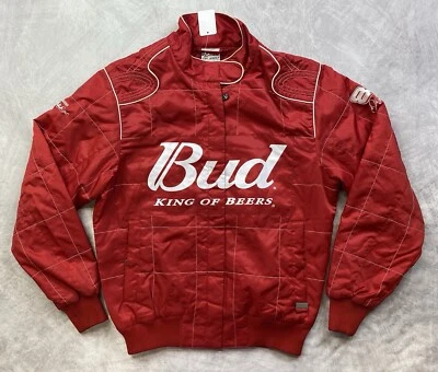 Vintage Chase Authentic For Woman NASCAR Dale Earnhardt Jr Jacket Budweiser Sz M - Image 1 of 4