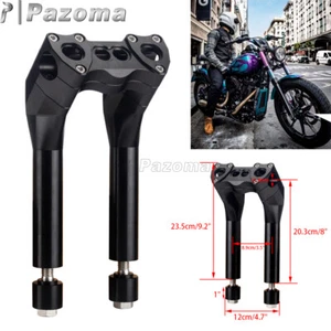 Elevadores de manillar de motocicleta Club Style 8"" + 1"" para Harley Dyna Wide Glide FXDWG - Imagen 1 de 9