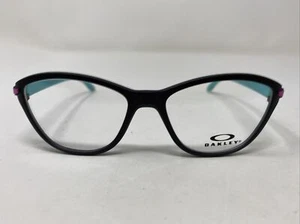 Oakley TWIN TAIL Eyeglasses Frame OY8008-0150 Satin Black 50-15-127 Teal R498 - Picture 1 of 8