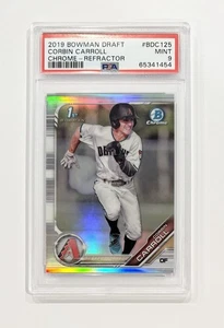 2019 Bowman Draft Chrome 1st Refractor Corbin Carroll #BDC-125 PSA 9 Mint - Picture 1 of 1