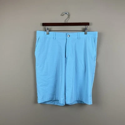 Pantalones Cortos de Golf Adidas Performance Para Hombre 36 X 10 Verde Azul Poliéster Spandex Elastizados Foto 1 de 4