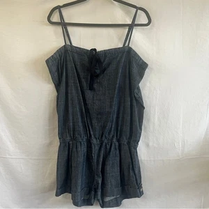 Seven 7 Denim Strampler Damen Größe Large Baumwolle verstellbare Träger Fesitval Sommer - Bild 1 von 10