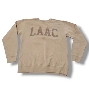 Felpa Los Angeles Athletic Club taglia XL LAAC stampa grafica felpa beige - Foto 1 di 9