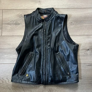 Harley-Davidson Reitweste schwarz Echtleder Damen Größe M - Bild 1 von 9