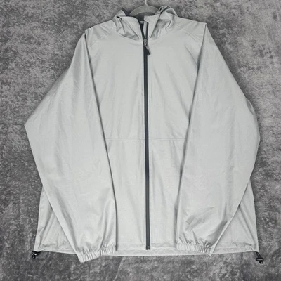 32 Degrees Cool Unisex Waterproof Breathable Rain Jacket Gray Men's XL Women XXL - Image 1 of 4