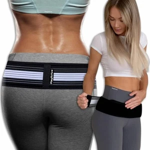 Sacroiliac SI Joint Hip Belt REGULAR (Hip Size 32-47 inch), Black & White - Picture 1 of 9