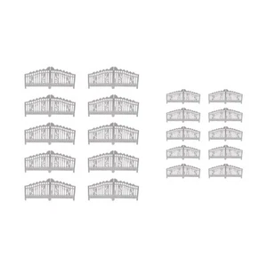 10 Pieces Garden Gate Model Versatile Architectural Gate Miniature Realistic - Picture 1 of 16