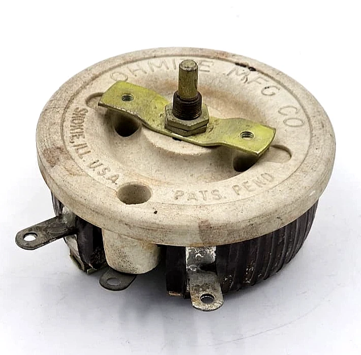 (1 шт.) Ohmite Rheostat 0528 | 5 Ом 5,48 А переменный резистор | сделано в США - Изображение 1 из 4