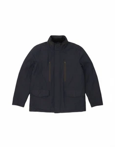 CHAMPION Mens Hooded Padded Jacket UK 42 XL Navy Blue Polyester AG05 - Picture 1 of 5