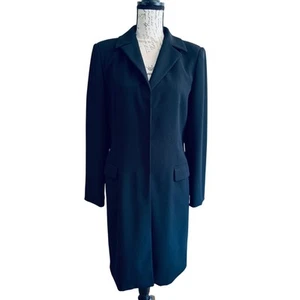 Bloomingdale’s & Tahari Black Jacket Knee Length SIZE 10 with Tags - Picture 1 of 10