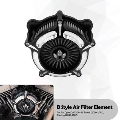 Filtro de admisión de clavos de filtro de aire para Harley Softail Touring Road King Glide 00-07 Foto 1 de 4