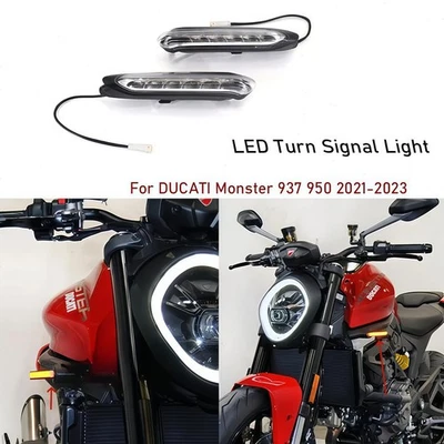 Luz trasera integrada intermitente intermitente LED intermitente señal de giro para Ducati Monster 937 950 21-23 Foto 1 de 4