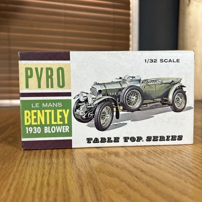 Vintage Pyro 1930 Le Mans Bentley Blower 1/32 Scale Model Kit Table Top Series - Image 1 of 4