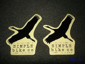 2 PEGATINAS/CALCOMANÍAS AUTÉNTICAS PEQUEÑAS NEGRAS SIMPLES BMX DE EMPRESA #4 - Imagen 1 de 1