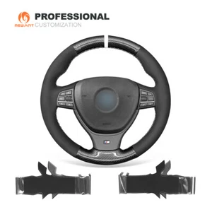 Cubierta del volante del coche de gamuza de fibra de carbono para BMW F10 F11 M5 F10 F12 F13 F01 - Imagen 1 de 10