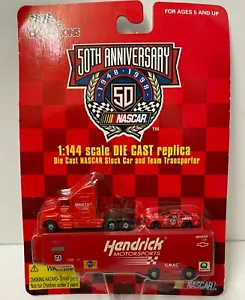 Racing Champions 1998 Hendrick Motorsports Car Cab Trailer Nascar Maßstab 1:144 - Bild 1 von 2