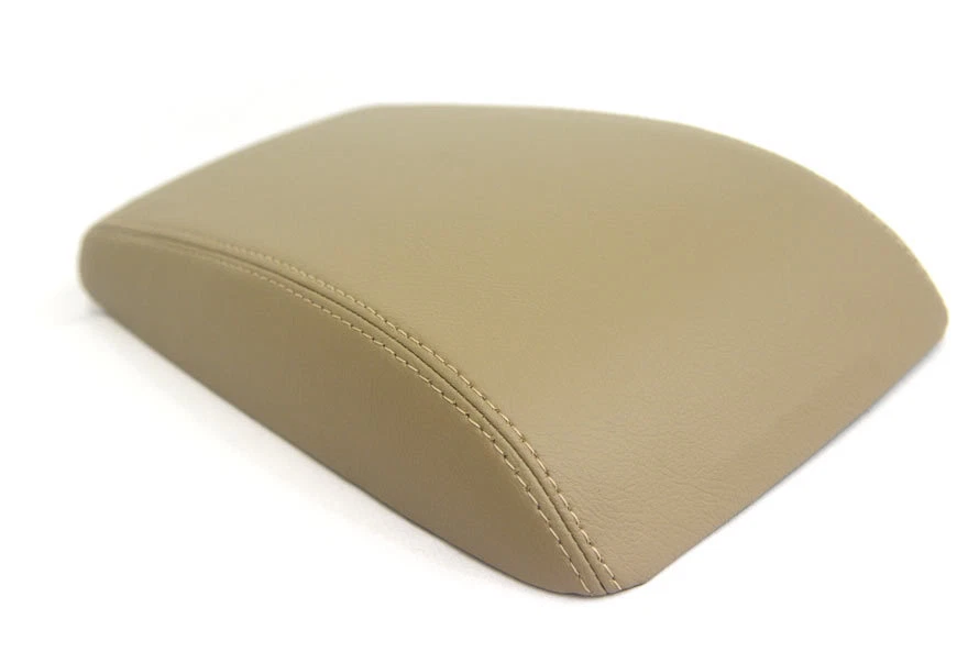 Compatível com 05-09 Buick LaCrosse apoio de braço de couro sintético console central capa bege - Imagem 1 de 2