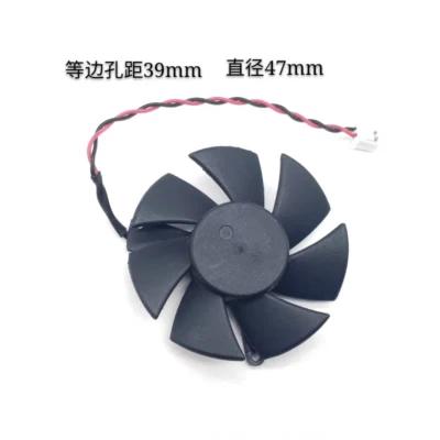 47mm FD5010U12S Fan Hole distance 39mm 2Pin 12V 0.22A Graphics card cooling fan - Image 1 of 3