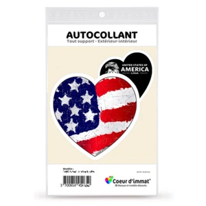 Sticker autocollant Coeur J'aime les États-Unis - America USA - Picture 1 of 6
